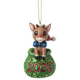 Jim Shore 2026 Dated Rudolph Ornament