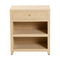 bali & pari William Grasscloth 1-Drawer Nightstand with Shelves - image 3