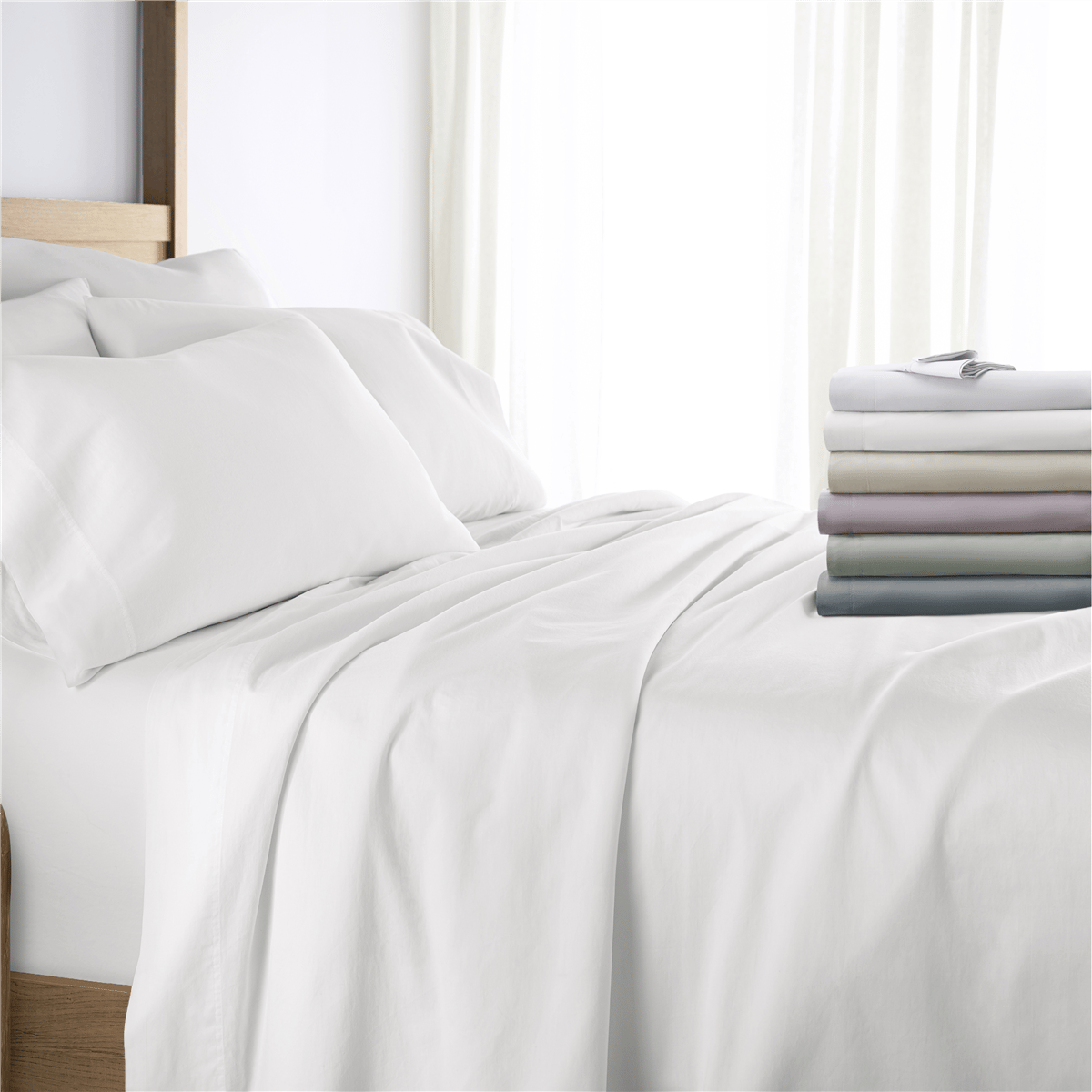 Open Video Modal for Soft Essentials 300 Thread Count Cotton Solid Sheet Sets