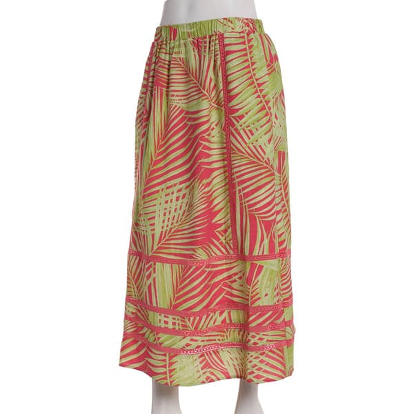 Womens Nicole Miller Pull On Fern Crinkle Skirt - image 