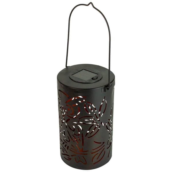Northlight Seasonal 8in. Owl Outdoor Solar Lantern with Handle - image 