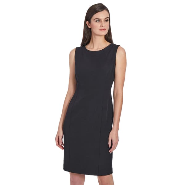 Plus Size Kasper Sleeveless Stretch Crepe Sheath Dress - image 