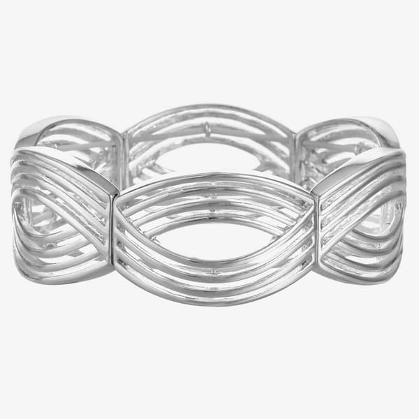 Gloria Vanderbilt 2.25in. Open Weave Stretch Bracelet - image 
