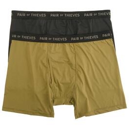 Mens Pair of Thieves 2pk. Super Fit Solid Boxer Briefs