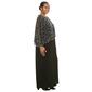Plus Size MSK Asymmetrical Bead Poncho Overlay Gown - image 4