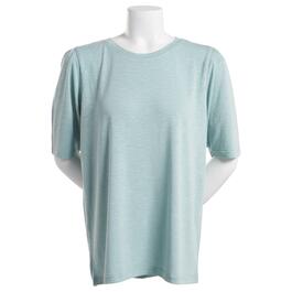 Plus Size Architect&#40;R&#41; Puff Elbow Sleeve Solid Tee