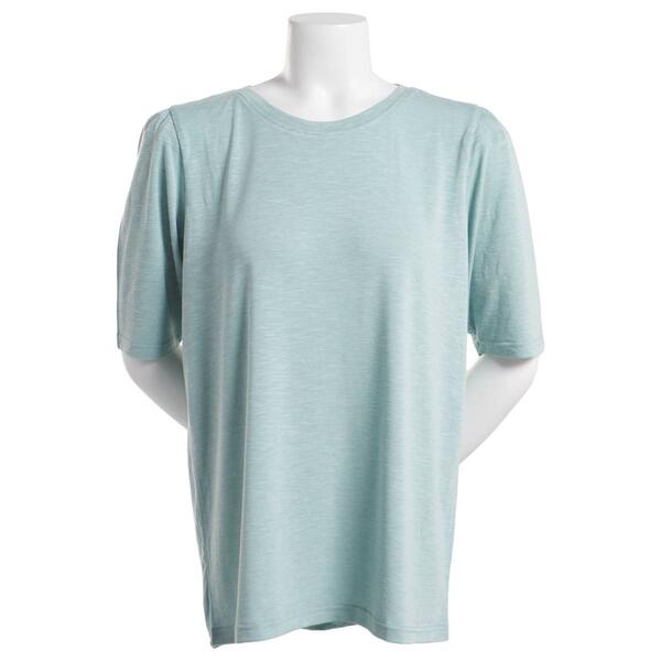 Plus Size Architect&#40;R&#41; Puff Elbow Sleeve Solid Tee - image 