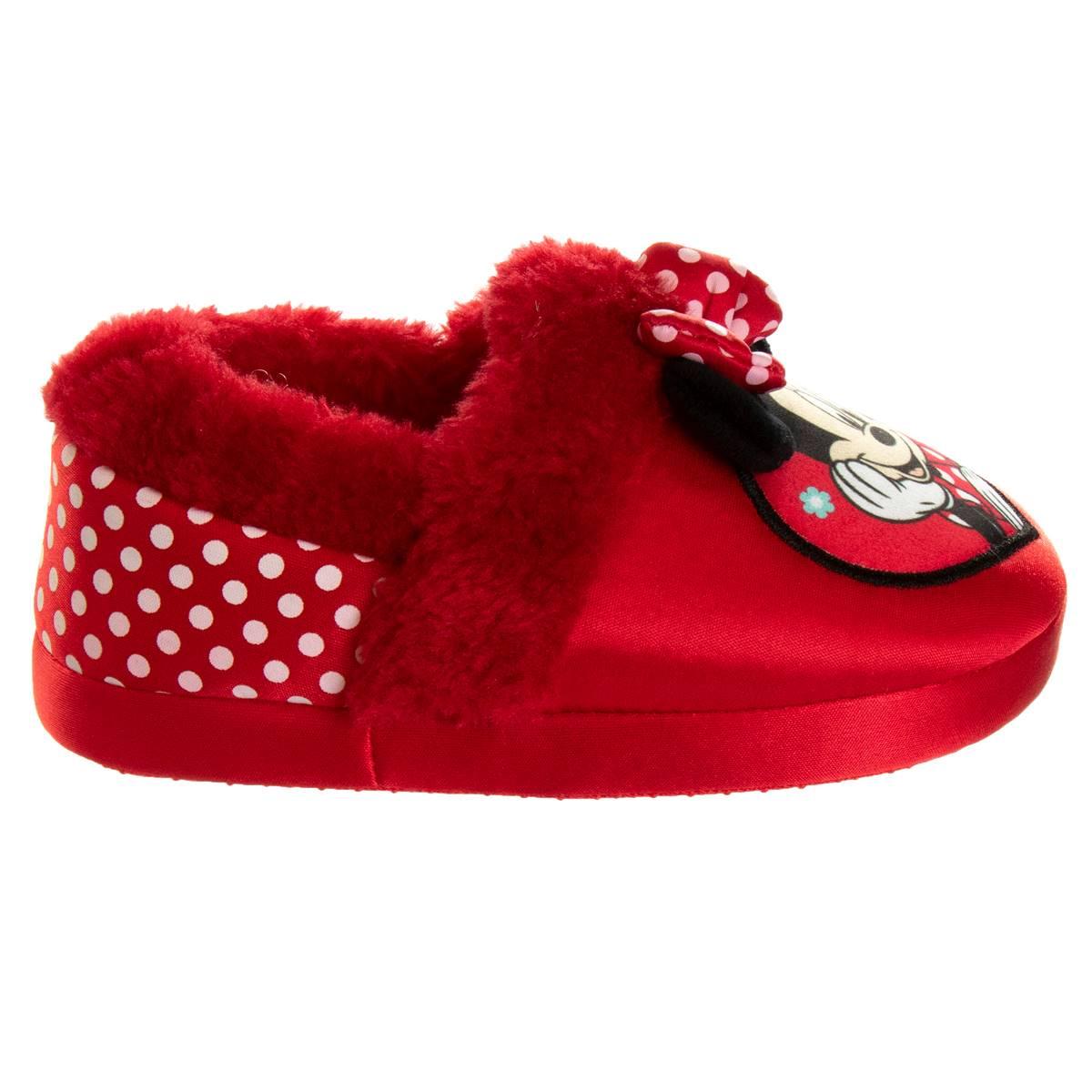 Little Girls Disney Minnie Mouse Dots Slippers