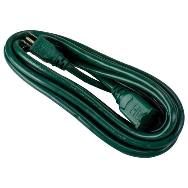 Northlight Seasonal Outdoor 3-Prong Extension Power Cord