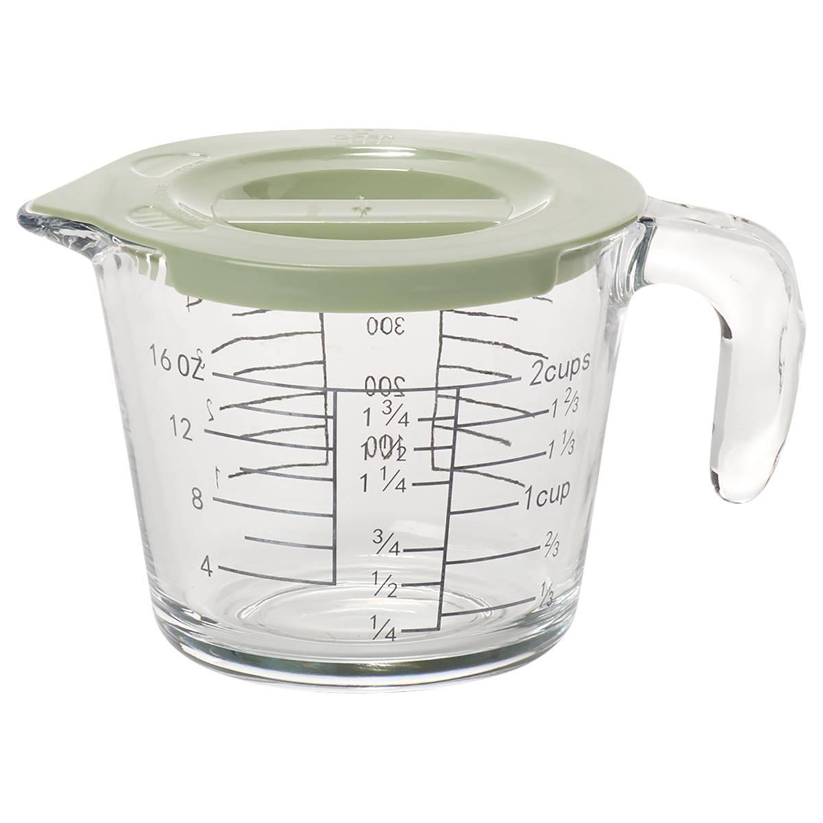 Famous Brand Glass Measure Cup with Lid