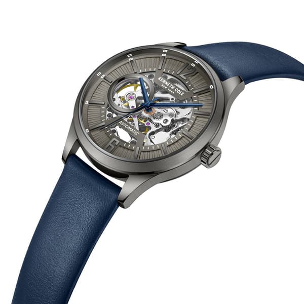 Mens Kenneth Cole&#174; New York Blue/Clear Dial Watch - KCWGE2232502