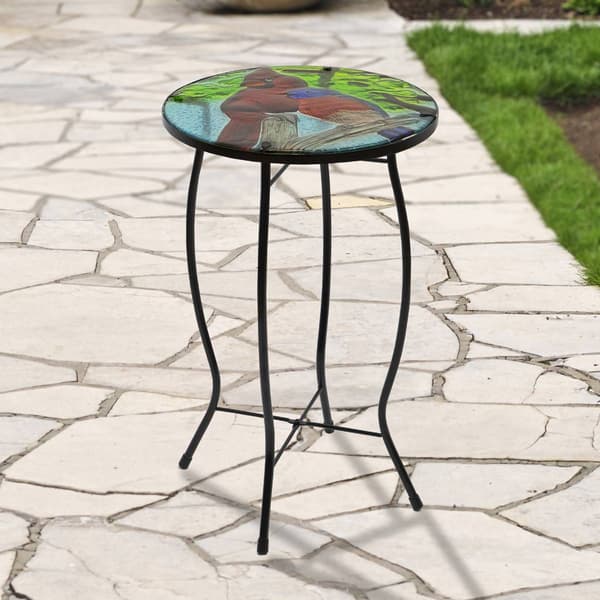 Northlight Seasonal 19in. Cardinal Patio Side Table