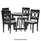 Baxton Studio Kara Modern Dark Brown Wood 5pc. Dining Set - image 7