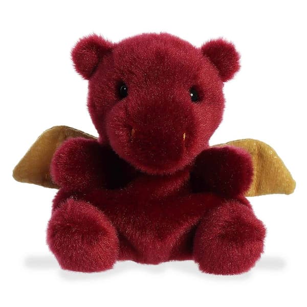 Palm Pals&#40;tm&#41; 4in. Red Aidan Dragon&#40;tm&#41; Eco Friendly Plush Beanie