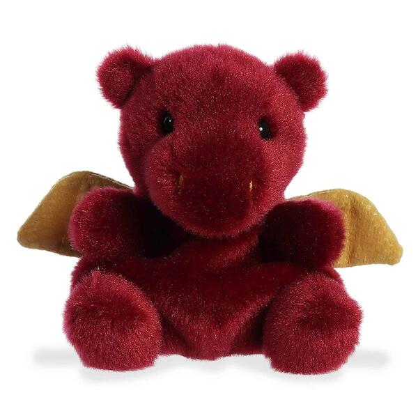 Palm Pals&#40;tm&#41; 4in. Red Aidan Dragon&#40;tm&#41; Eco Friendly Plush Beanie - image 