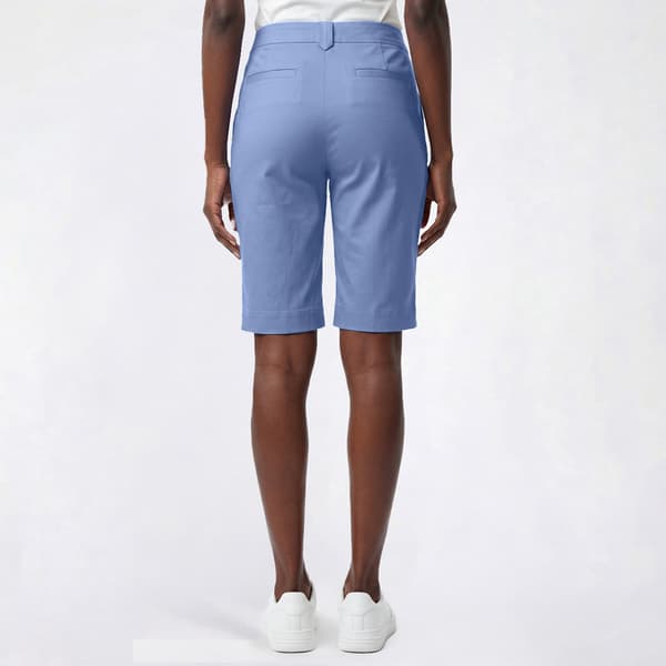 Petite Napa Valley Solid Button Loop Bermuda Shorts