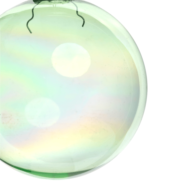 Northlight 4ct. Iridescent Green Glass Christmas Ball Ornaments