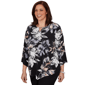 Plus Size Alfred Dunner Classics 3/4 Sleeve Floral Blouse - image 3