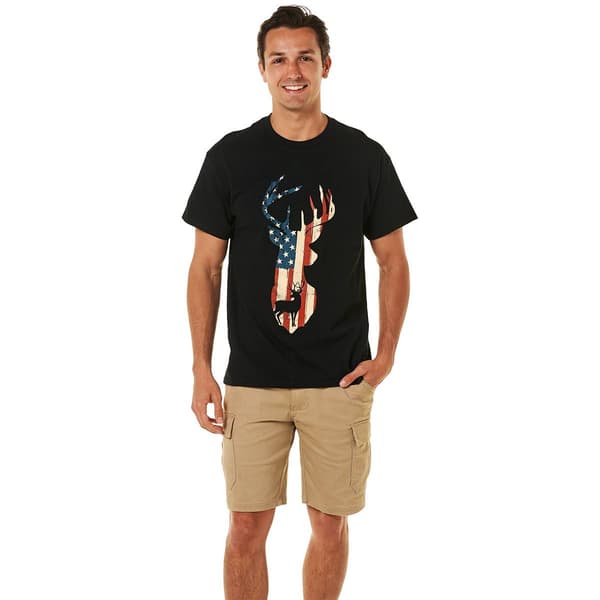 Mens Freedom Buck Short Sleeve Graphic Tee - Black - image 