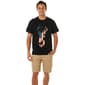 Mens Freedom Buck Short Sleeve Graphic Tee - Black - image 1