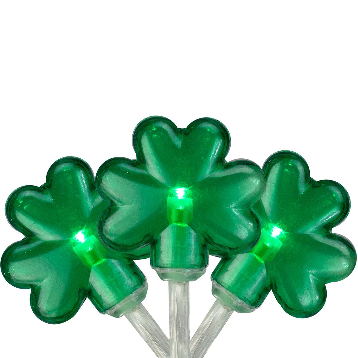 Open Video Modal for Northlight Seasonal Shamrock String Lights