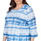 Plus Size Alfred Dunner The Royal Treatment Tie Dye Blouse - image 5