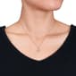 Gemstone Classics&#8482; 14kt. Rose Gold Diamond Flower Necklace - image 2
