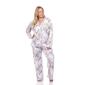 Plus Size White Mark 2pc. Long Sleeve Floral Pajama Set - image 1