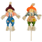 Northlight Boy & Girl Fall Harvest Scarecrow Picks - Set of 2 - image 1
