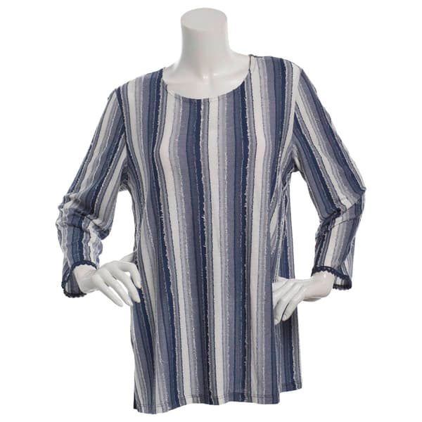 Plus Size Preswick & Moore® Round Neck Tee with Side Slits
