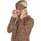 Womens White Mark 3 pc. Brown Cheetah Pajama Set - image 4