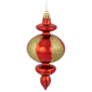 Northlight 8ct. Red & Gold Finial Christmas Ornaments - image 3