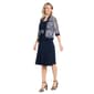 Womens R&M Richards Sleeveless Short Jacket W/Inset Waist Dress - image 1