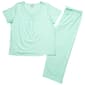 Womens Pink Laundry Short Sleeve Round Neck Dot Pajama Set - image 1