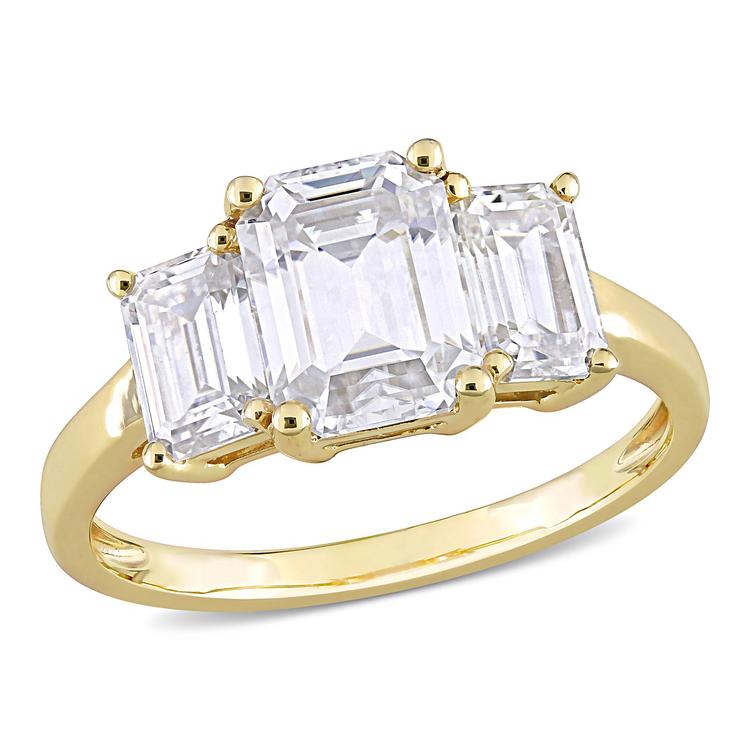 Diamond Classics(tm) 10kt. Yellow Gold 3-Stone Ring