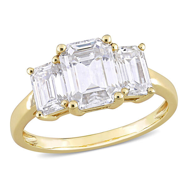 Diamond Classics&#40;tm&#41; 10kt. Yellow Gold 3-Stone Ring - image 