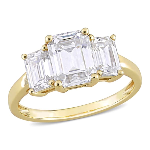 Diamond Classics(tm) 10kt. Yellow Gold 3-Stone Ring - image 