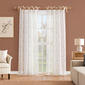 Lioren Floral Print Sheer Curtain Pair - image 1