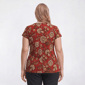 Plus Size Emily Daniels Short Sleeve Floral Button Blouse - image 2