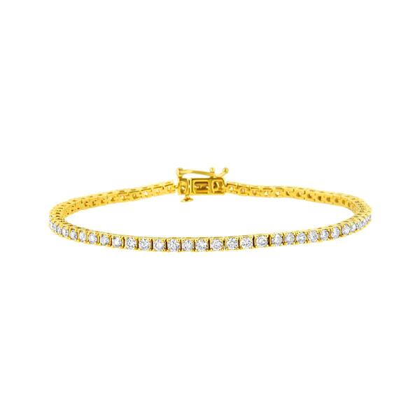 Haus of Brilliance 14kt. Yellow Gold Diamond Bracelet - image 