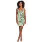 Juniors Crystal Doll Sequin Double Strap Criss Cross Back Dress - image 1