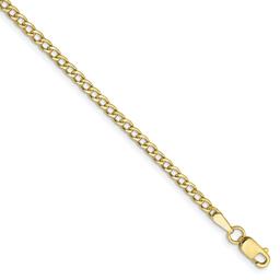 Unisex Gold Classics™ 10kt. 2.5mm 18in. Semi-Solid Chain Necklace