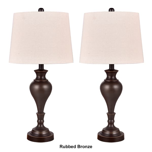 Fangio Lighting 27in. Pair Metal Lamps