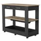 FM FURNITURE Brooklyn 80 Light Oak Kitchen Island - image 1