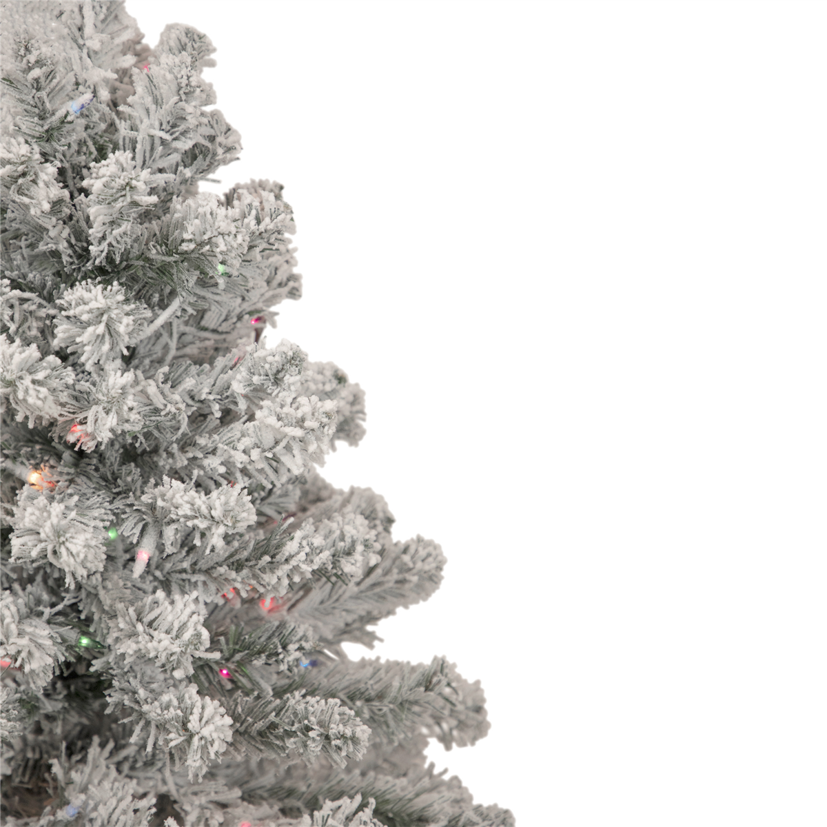 Northlight 3ft Pre-Lit Medium Flocked Madison Pine Christmas Tree