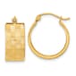 Gold Classics&#40;tm&#41; 14kt. Gold Diamond Cut 8.5mm Hoop Earrings - image 1