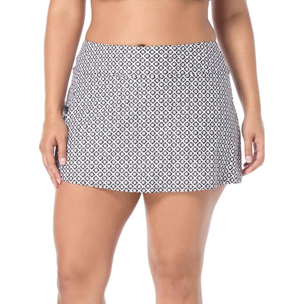 Plus Size Beach House Plus Twin Print Emma Swim Skort