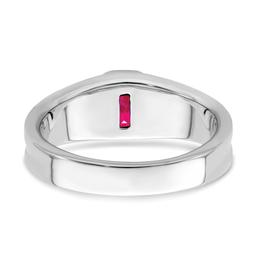 Mens Gentlemen’s Classics™ 14kt. Gold Ruby & 1/10ct. Diamond Ring