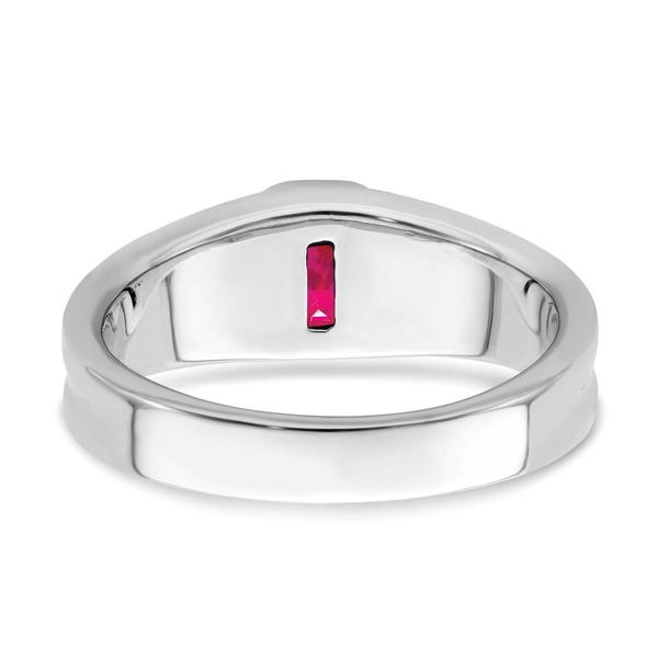 Mens Gentlemen’s Classics™ 14kt. Gold Ruby & 1/10ct. Diamond Ring