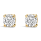 Haus of Brilliance Gold Lab-Grown Diamond Miracle Stud Earrings - image 1